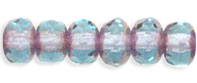 Gem-Cut Rondelle 5 x 3mm : Copper - Aquamarine