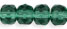 Gem-Cut Rondelle 6 x 4mm : Prairie Green