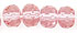 Gem-Cut Rondelle 6 x 4mm : French Rose