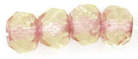 Gem-Cut Rondelle 6 x 4mm : Copper - Jonquil