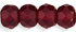 Gem-Cut Rondelle 6 x 4mm : Copper - Ruby