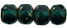 Gemstone Donut 4/6mm : Emerald - Picasso