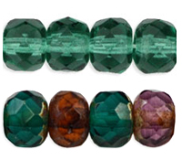 Gem-Cut Rondelle 6 x 4mm