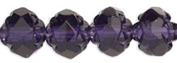 Small Rosebud Fire-Polish 6 x 5mm : Tanzanite
