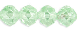 Small Rosebud Fire-Polish 6 x 5mm : Luster - Peridot