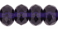 Gem-Cut Rondelle 7 x 5mm : Tanzanite