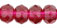 Gem-Cut Rondelle 7 x 5mm : Fuchsia