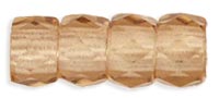 Faceted Crow Beads 6 x 4mm (2.5mm hole) : Lt Colorado Topaz