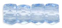 Faceted Crow Beads 6 x 4mm (2.5mm hole) : Lt Sapphire