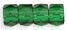 Faceted Crow Beads 6 x 4mm (2.5mm hole) : Green Emerald