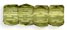 Faceted Crow Beads 6 x 4mm (2.5mm hole) : Olivine