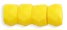 Faceted Crow Beads 6 x 4mm (2.5mm hole) : Opaque Yellow