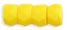 Faceted Crow Beads 6 x 4mm (2.5mm hole) : Opaque Yellow
