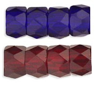 Faceted Crow Beads 6 x 4mm (2.5mm hole)