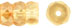 Fire-Polish 6 x 3mm - Rondelle : Luster - Transparent Champagne