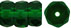 Fire-Polish 6 x 3mm - Rondelle : Green Emerald