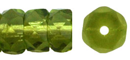 Fire-Polish 6 x 3mm - Rondelle : Olivine