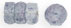 Fire-Polish 6 x 3mm - Rondelle : Luster - Stone Gray