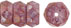 Fire-Polish 6 x 3mm - Rondelle : Luster - Stone Pink