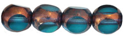 Antique Style Triangle 6 mm - Bronze : Teal