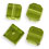 Faceted Cubes 6mm : Olivine