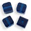 Faceted Cubes 6mm : Capri Blue