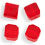 Faceted Cubes 6mm : Lt Siam Ruby