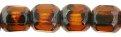 Antique Style Octagonal 6mm : Dk Topaz