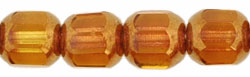 Antique Style Octagonal 6mm - Bronze (smooth) : Med Topaz