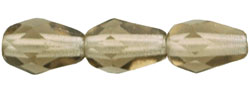 Fire-Polish 7 x 5mm - Teardrop : Lt Colorado Topaz