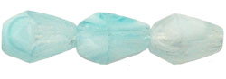Fire-Polish 7 x 5mm - Teardrop : HurriCane - Upsala Glacier