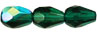 Firepolish 7 x 5mm - Teardrop : Emerald AB