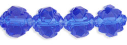 Rosebud Fire-Polish 8 x 7mm : Sapphire