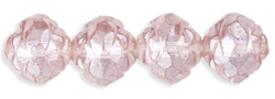 Rosebud Fire-Polish 8 x 7mm : Luster - Lt Amethyst