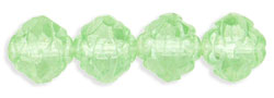 Rosebud Fire-Polish 8 x 7mm : Luster - Peridot