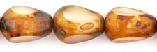 3-Cut Tear Drops 8 x 6mm : Opaque Lt Beige - Picasso