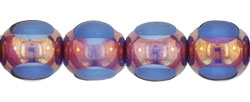 Antique Style Triangle 8mm - Bronze : Med Sapphire