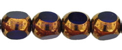 Antique Style Triangle 8mm - Bronze : Cobalt