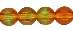 Antique Style Triangle 8mm - Bronze : Topaz/Green