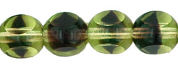 German Style Triangle 8mm : Olivine/Amethyst