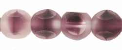 German Style Triangle 8mm : Matte - Crystal/Amethyst