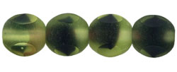 German Style Triangle 8mm : Matte - Olivine/Amethyst