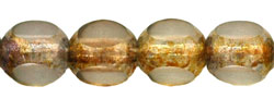 Antique Style Triangle 8mm : Luster - Transparent Gold/Smokey Topaz