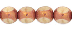 Antique Style Triangle 8mm : Copper - Beige