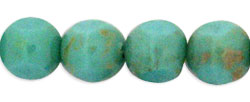 Antique Style Triangle 8mm : Turquoise - Lt Picasso