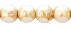 Antique Style Triangle 8mm : Luster - Opaque Champagne