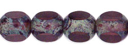 Antique Style Triangle 8mm : Amethyst - Picasso