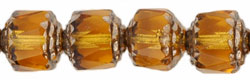 Antique Style Octagonal 8mm - Silver : Med Topaz