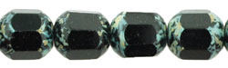 Antique Style Octagonal 8mm : Jet