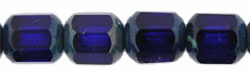 Antique Style Octagonal 8mm : Cobalt